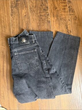 Versace couture Washed Black Straight-Leg Jeans